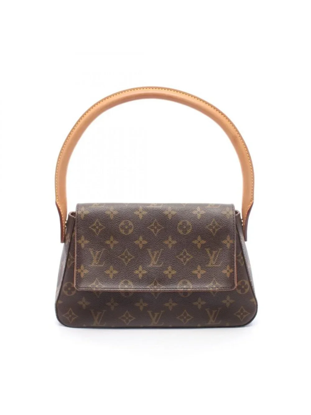 Louis Vuitton Handbag Mini Looping Canvas Leather